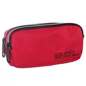 Luna Must Monochrome dupla cipzáras tolltartó - piros