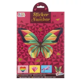 Grafix kreatív játék – Matrica szám szerint, 4 lap