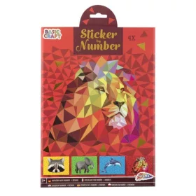 Grafix kreatív játék – Matrica számok szerint vadállatok