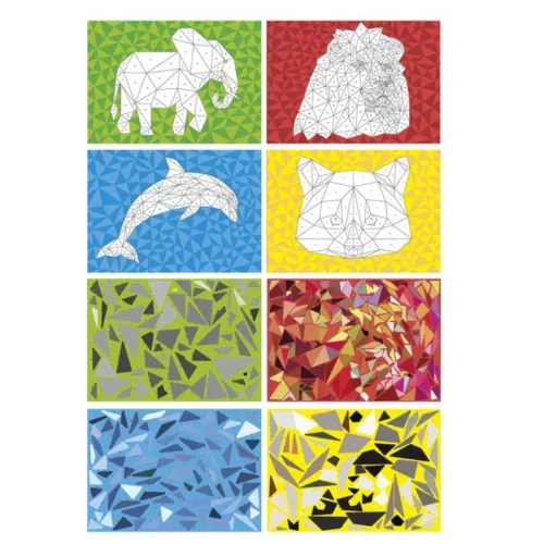 Grafix kreatív játék – Matrica számok szerint vadállatok