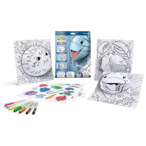 Crayola POP's 3D foglalkoztató – Tengervilág