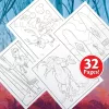 Crayola - Jégvarázs 2 színező és matricázó füzet