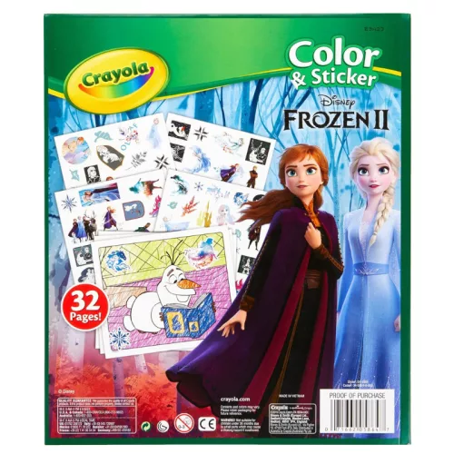 Crayola - Jégvarázs 2 színező és matricázó füzet