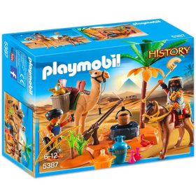 Playmobil History 5387 A sírfosztogatók tábort vernek