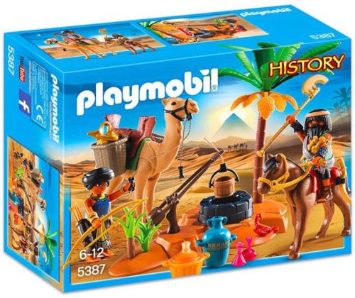 Playmobil History 5387 A sírfosztogatók tábort vernek