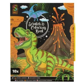 Grafix Képkarcoló és kifestő lapok – Vidám dinók