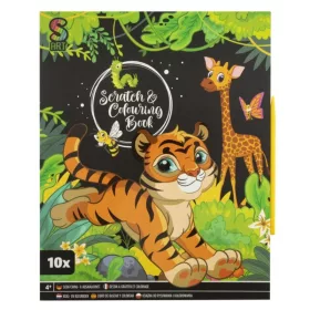 Grafix Képkarcoló és kifestő lapok – Dzsungel állatai