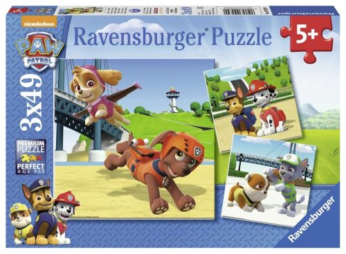 Ravensburger 09239 puzzle - Mancs őrjárat (3x49 db-os)