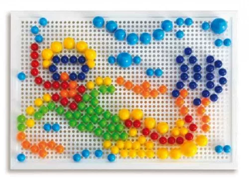 FantaColor tárolós pötyi játék bálnás – 280 db vegyes tüskével