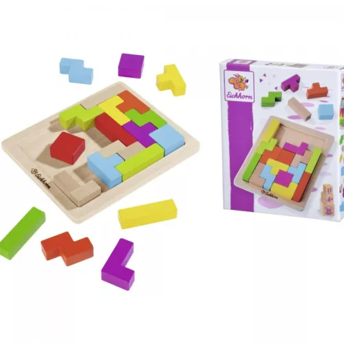 Eichhorn logikai játék – színes formabeillesztős tábla