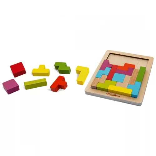 Eichhorn logikai játék – színes formabeillesztős tábla