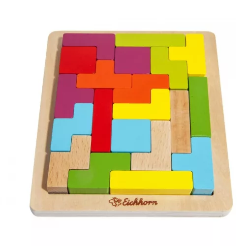 Eichhorn logikai játék – színes formabeillesztős tábla