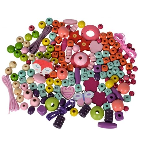 Eichhorn fa gyöngyfűző készlet betűkkel