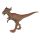 Pachycephalousaurs dinó figura (vörös-szürke)