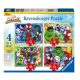 Ravensburger 4 in a Box Puzzle  - Póki és barátai (12, 16, 20 és 24 db)