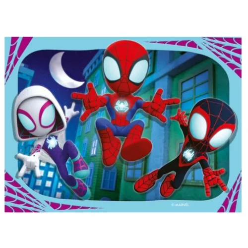 Ravensburger 4 in a Box kirakó (12, 16, 20 és 24 db) – Pókember, Spidey