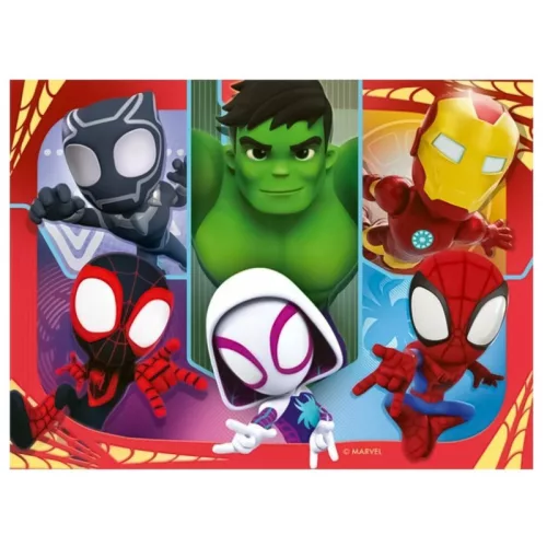Ravensburger 4 in a Box kirakó (12, 16, 20 és 24 db) – Pókember, Spidey