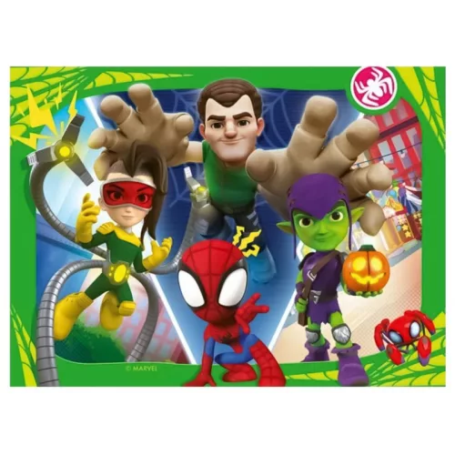 Ravensburger 4 in a Box kirakó (12, 16, 20 és 24 db) – Pókember, Spidey