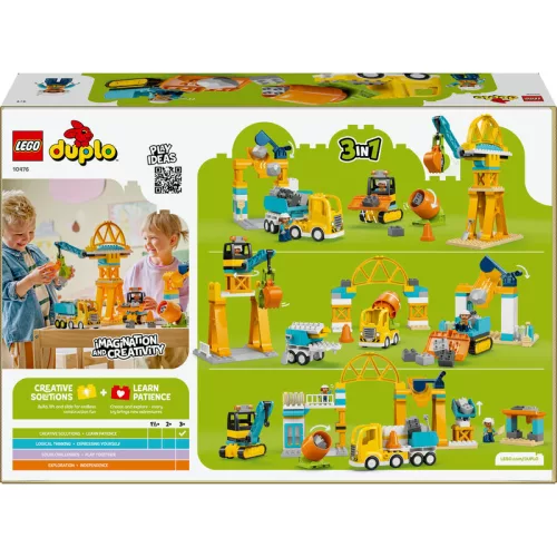 LEGO DUPLO Town 10476 3 az 1-ben építési terület és munkagépek