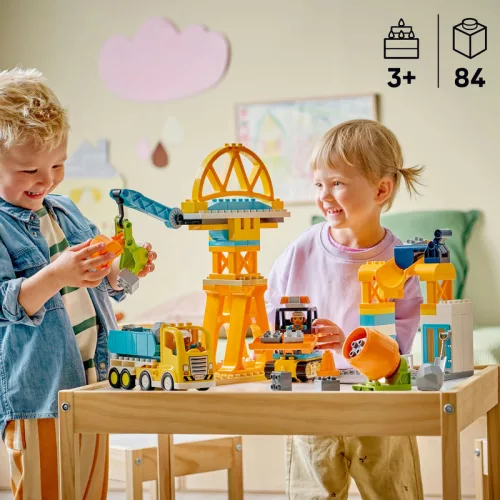 LEGO DUPLO Town 10476 3 az 1-ben építési terület és munkagépek