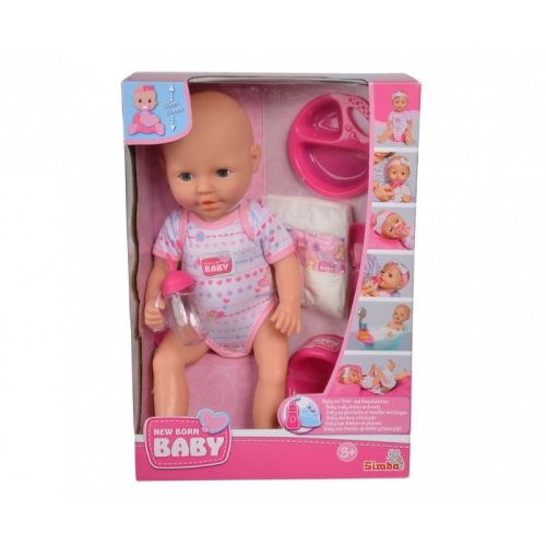 New Born Baby - Pisilő baba kiegészítőkkel