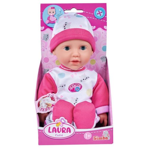 Laura Cutie nevető baba cicás bodyban