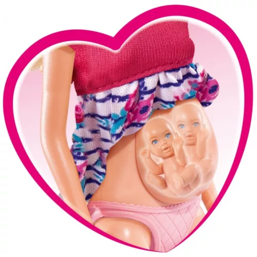 Steffi Love kismama játékbaba ikrekkel