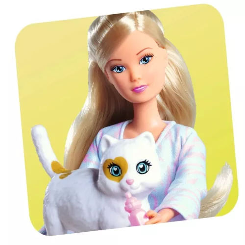 Steffi Love Baby Cats játékszett – Steffi baba anyacicával és meglepetés kölyökkel