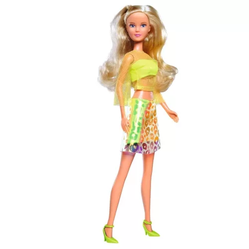 Steffi Love Neon Style játékbaba sárga ruhában