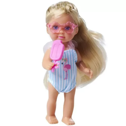 Évi Love Travel – Évi baba utazóbőröndben (pink fogantyús)