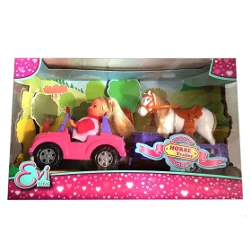 Évi Love játékszett – Évi Love baba lószállítóval