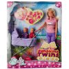 Steffi Love - Sunshine ikrek lila babakocsival játékszett