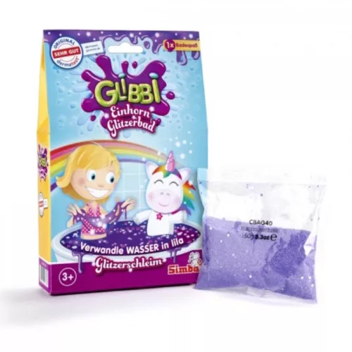 Glibbi Unicorn egyszarvú lila fürdőzselé