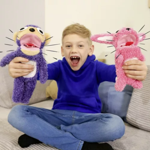 ScreamerZ nyúl sikítózó plüss figura (30 cm)