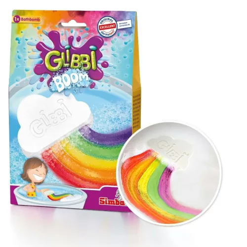 Glibbi Boom szivárványmóka fürdőbomba (1 db)