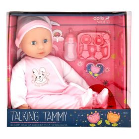   Dolls World Talking Tammy interaktív, hangot adó játékbaba kiegészítőkkel (46 cm)