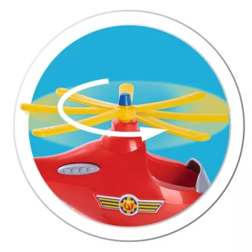 Sam, a tűzoltó – Wallaby helikopter Tom figurával játékszett
