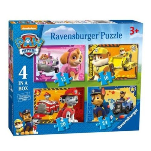 Ravensburger 070336 4 az 1-ben puzzle - Mancs őrjárat (12, 16, 20 és 24 db-os)