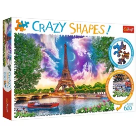 Trefl Crazy Shapes puzzle – Égbolt Párizs felett (600 db)