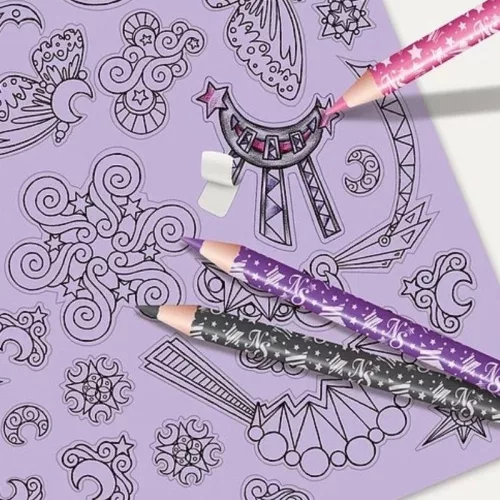 Nebulous Stars Kreatív vázlatfüzet – Fantasy lovak (lila)