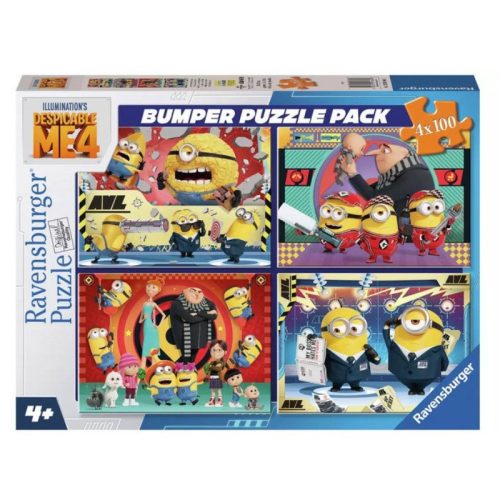 Ravensburger Bumper Puzzle Pack - Minyonok 4 (4x100 db)