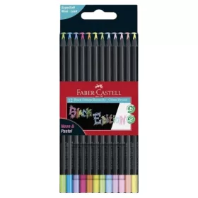 Faber-Castell Black Edition színes ceruza készlet neon és pasztell színekben (12 db)
