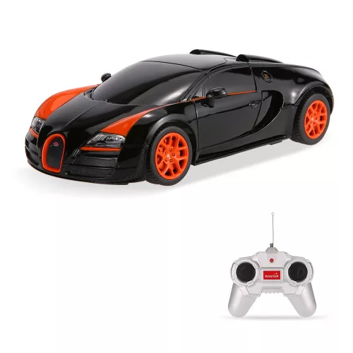 Rastar 47000 távirányítós autó 1:24-es méretarányban – Bugatti Veyron 16.4 GS Vitesse (fekete)