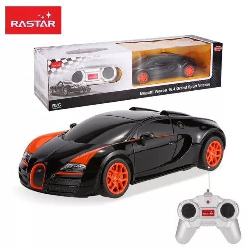 Rastar 47000 távirányítós autó 1:24-es méretarányban – Bugatti Veyron 16.4 GS Vitesse (fekete)
