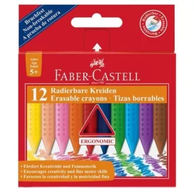 Faber-Castell radírozható zsírkréta 12 db-os szett
