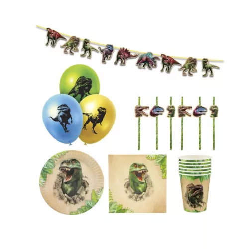 Grafix Dinós partiszett 6 főre – 43 db