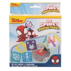 John Disney/Marvel aszfaltkréta szett sablonnal – Pókember