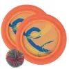 Woozle Goozle frizbi szett labdával, hálós táskában – narancssárga, 21 cm