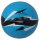 John Toys mini sportlabda - Neo Lightning kék focilabda (13 cm)