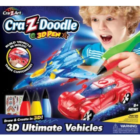 Cra-Z-Doodle 3D Határtalan fantázia játékszett – 3D járgányok